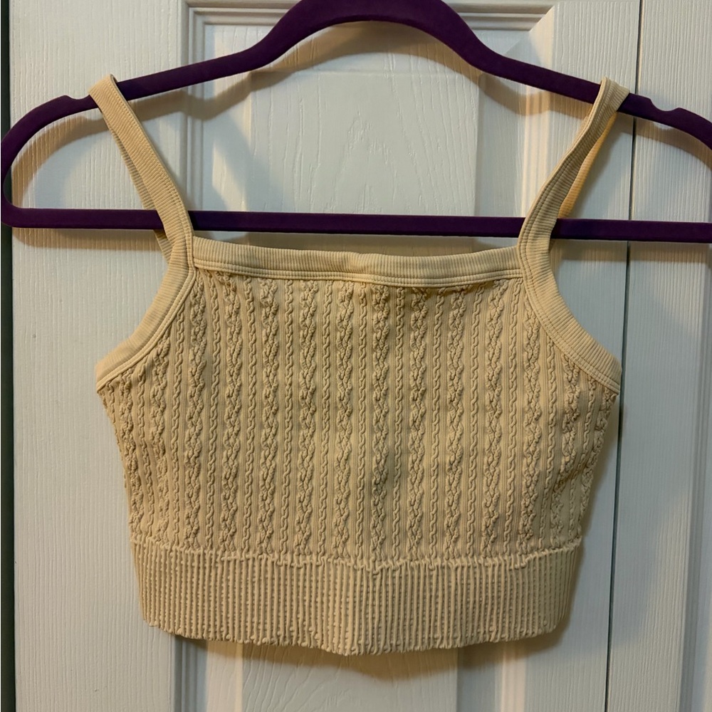 Nikibiki Cream Knit Bralette